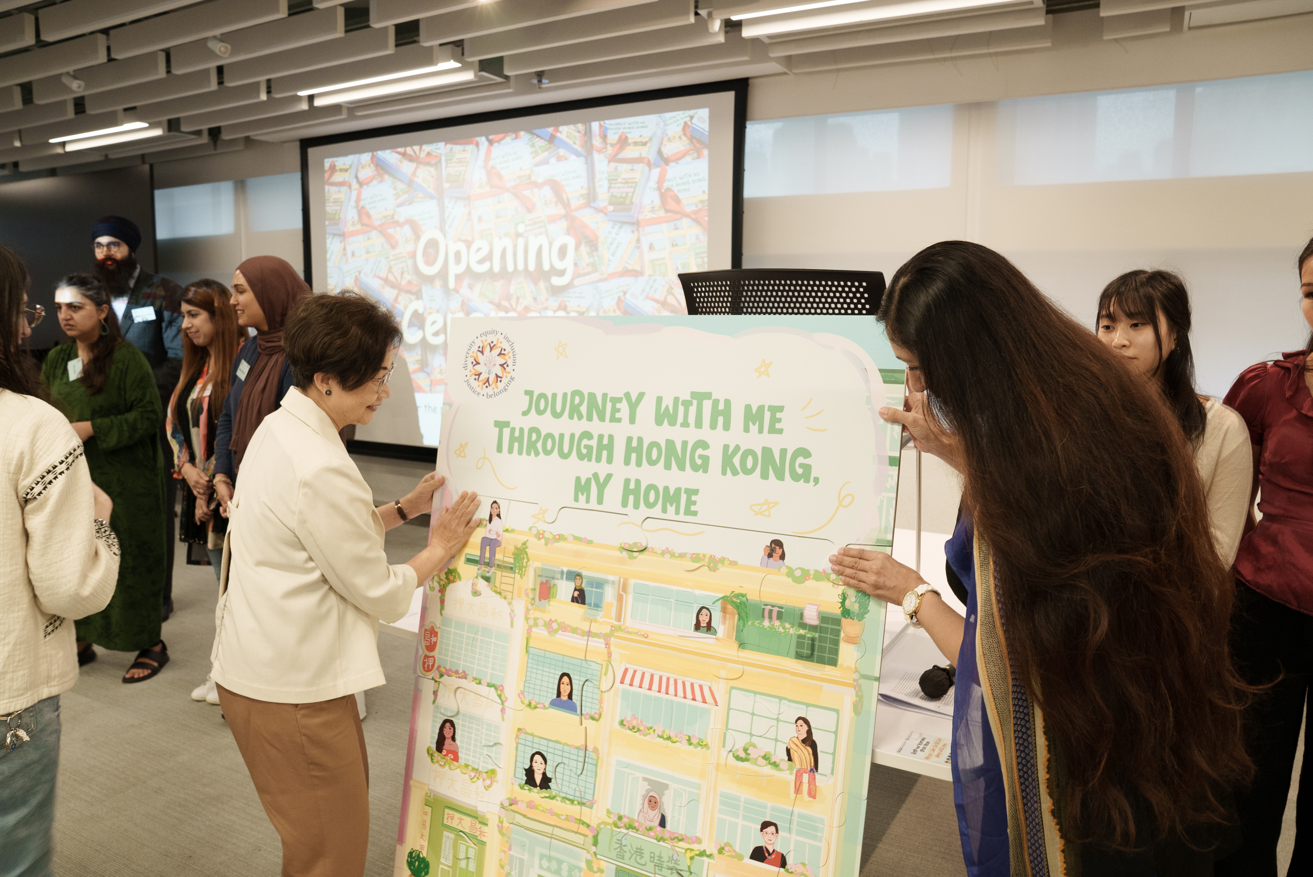 Book launch moment